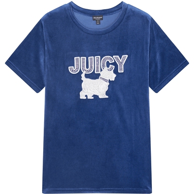JuicyCouture橘滋刺绣烫钻T恤