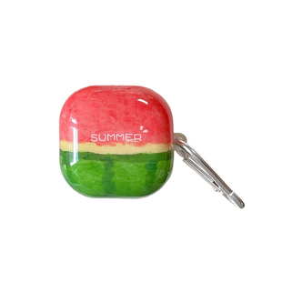 小清新西瓜草莓适用三星buds2pro保护壳Buds FE蓝牙耳机套live/pro耳机壳大小众情侣软壳潮buds3pro