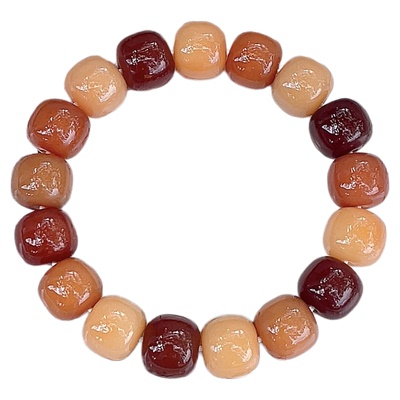 白玉菩提根手串女学生绕指柔文玩菩提手串盘玩佛珠念珠小众手链女