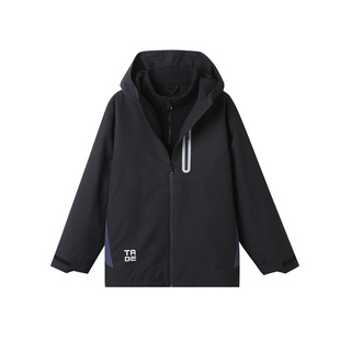 【三合一冲锋风衣】小猪托尼胖童连帽外套保暖摇粒绒内胆防雨秋冬