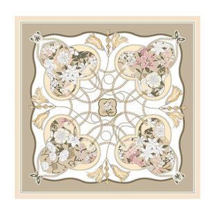 上海故事2026新款桑蚕丝印花真丝中方巾女丝巾系脖礼盒送长辈礼物