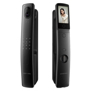 鹿客智能锁S50MPro指静脉识别猫眼大屏家用入户防盗门密码电子锁