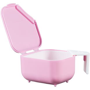 日本进口假牙盒老人浸泡清洁假牙套牙齿保持器收纳盒清洗义齿盒子