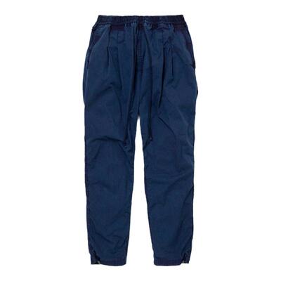 天然炭染蓝染系带锥形裤hobo