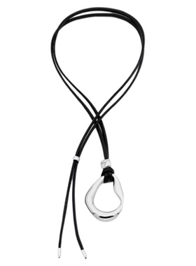 镂空圆环吊坠项链韩国ins风