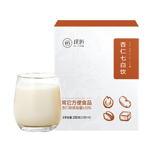 璞匠杏仁七白饮旗舰店南杏仁粉薏仁茯苓山药粉早餐粉代餐粉七白粉