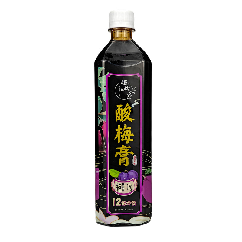 超欢酸梅膏1大瓶装12倍浓缩原料