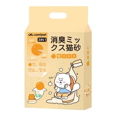 UOMIPET橙子混合猫砂豆腐猫砂