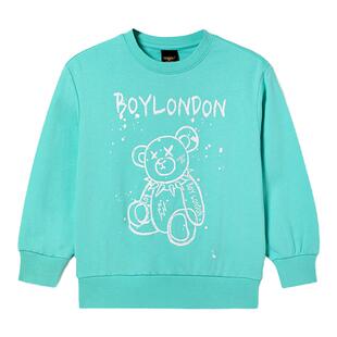 BOY童装春季小熊印花圆领套头卫衣男童女百搭舒适