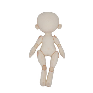 雪朴朴手工diy材料包迷你玩偶鬼娃娃12分木珠关节可动小素体ob11