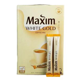 韩国进口咖啡maxim麦馨三合一速溶咖啡100条黄麦馨摩卡咖啡礼盒装