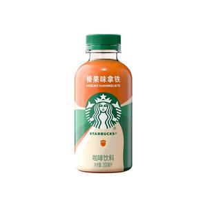 星巴克咖啡星小咖迷你便携低脂榛果拿铁咖啡瓶装饮料200ml