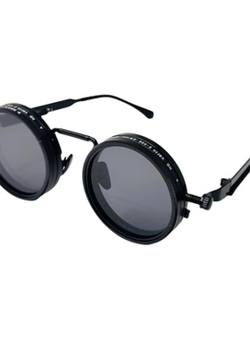 Round手作复古圆形可旋转墨镜