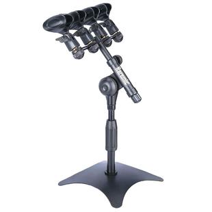 一拖二一拖四拖八会议麦克风桌面支架演讲台架台式金属支架话筒架