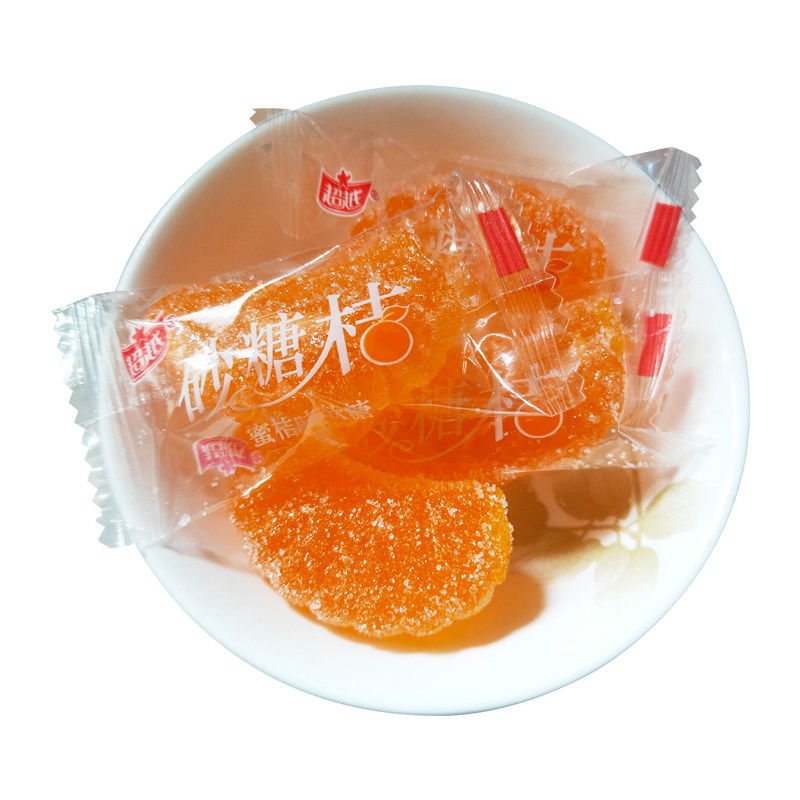 超越橘子味软糖玉米糖糖果散糖