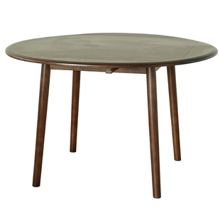 实木餐桌家用小户型可折叠方桌变圆桌简约现代餐厅饭桌椅组合