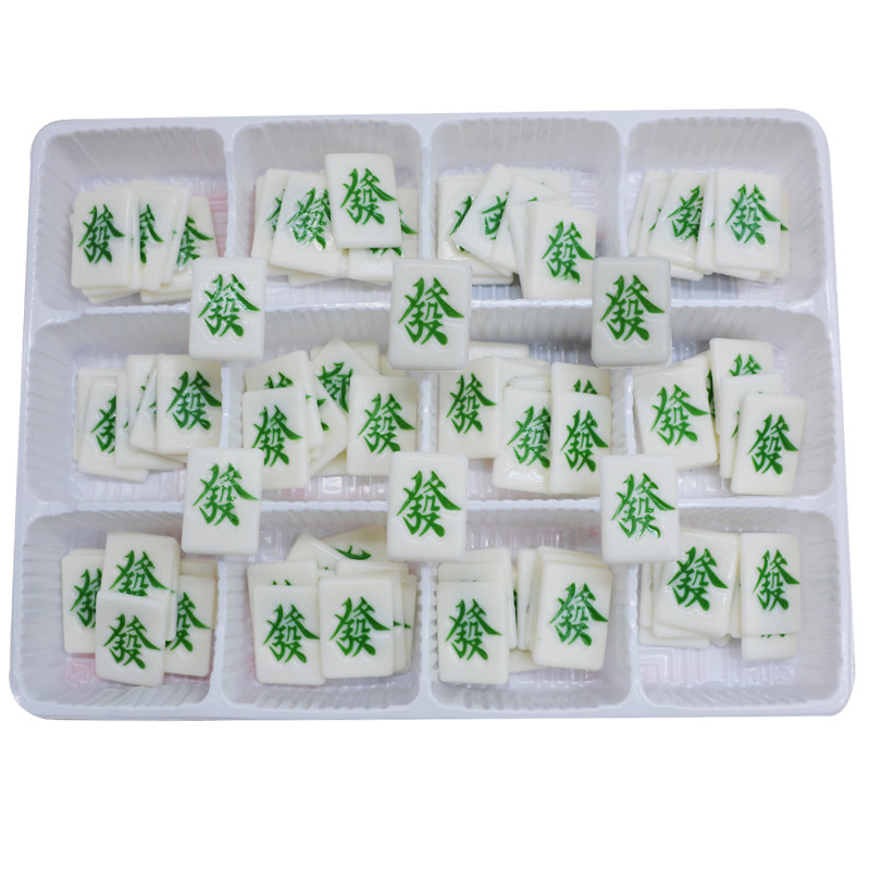 薄麻将立体装饰巧克力