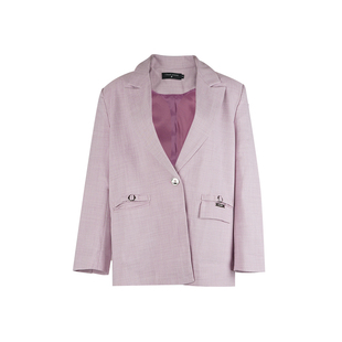 吉娜同款 CLOUDSEASON西装外套女2026春秋新款休闲气质名媛高级感