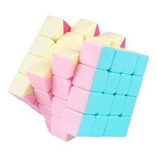 奇艺霓虹色系列魔方马卡龙糖果可爱风配色23阶枫叶金字塔魔方玩具