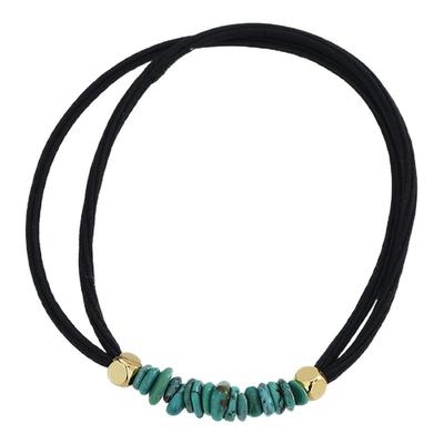 正品天然绿松石籽料百搭女款发绳