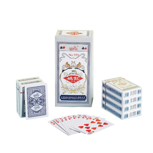 整箱100副姚记扑克牌创意姚记258姚记990钓鱼兄弟扑克飞牌纸牌批