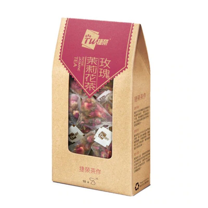 捷荣玫瑰茉莉花原叶茶10包