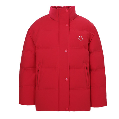 BarryBanny女童红色羽绒服白鸭绒