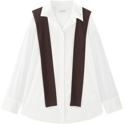 太平鸟25秋新款可拆卸长袖衬衫