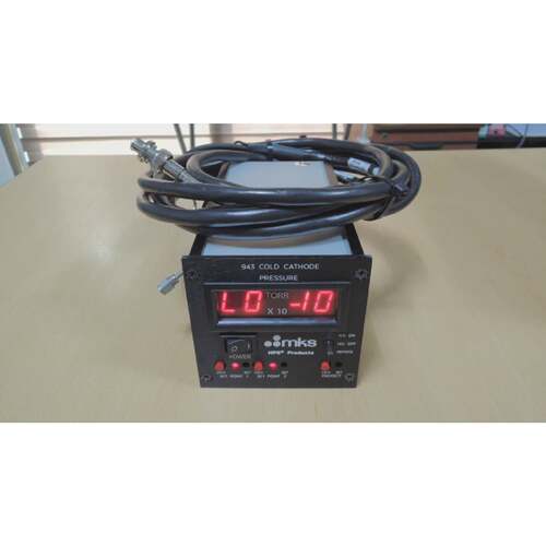 MKS 943 COLD CATHODE PRESSURE 943-A-220V60-TR-PC-02  & Cable
