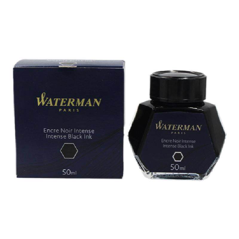 waterman威迪文黑色墨水非碳素瓶装钢笔用高级纯蓝色墨水彩色补充液红色高档墨水分装