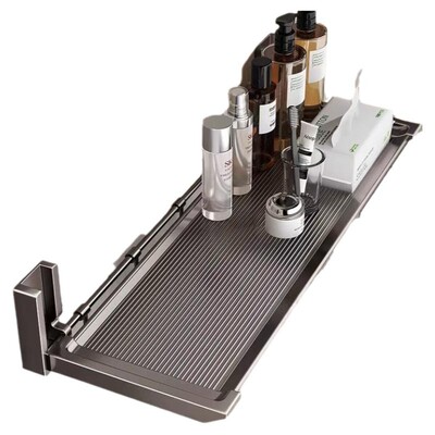 浴室卫生间免打孔折叠置物架