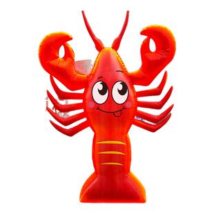 充气小龙虾气模彩绘大龙虾定制夜光开业灯光拱门发光龙虾卡通模型