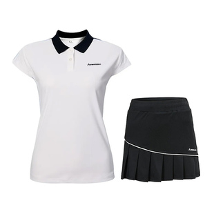 kawasaki/川崎羽毛球服女款短袖T恤速干透气运动服上衣POLO衫