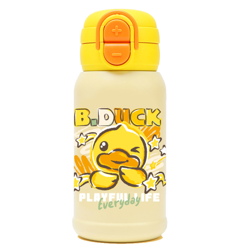 小黄鸭口袋杯套双饮保温杯500ml