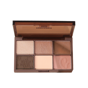 郭小妞六色丝绒可可眼影盘2025新款日常淡妆新手化妆修容一体盘