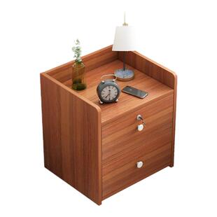 床头柜网红款木简易床边柜带锁迷你型小储物柜家用卧室床头收纳柜