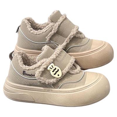 回力加绒女鞋冬季保暖面包棉鞋女