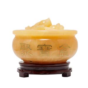 古玄空西北厨房东北厨房家居装饰天然白水晶球老君移位摆件套装