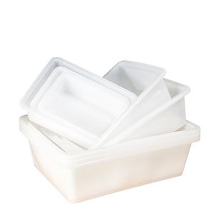 塑料筐白色塑料盒子厨房收纳筐篮塑料框收纳盒框子商用白色塑料筐
