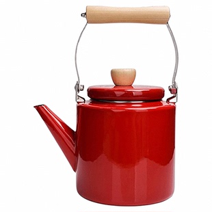 大容量日式珐琅搪瓷怀旧复古咖啡茶壶餐厅烧冷水壶煤气电磁炉通用