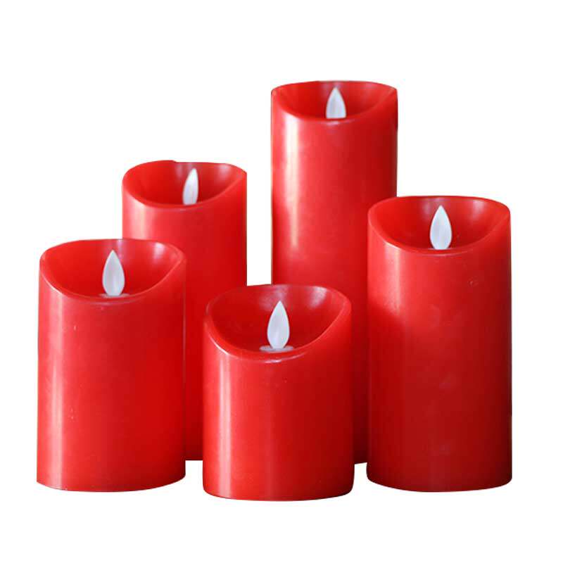 红色led电子蜡烛灯石蜡假蜡烛婚礼婚庆供佛舞台蜡烛浪漫装饰创意