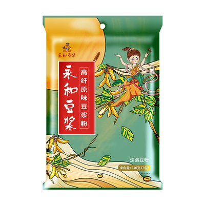 高纤原磨原味豆浆粉210g