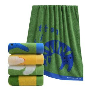 洁丽雅抑菌新疆棉浴巾儿童大浴巾女卡通纯棉全棉家用吸水柔软毛巾