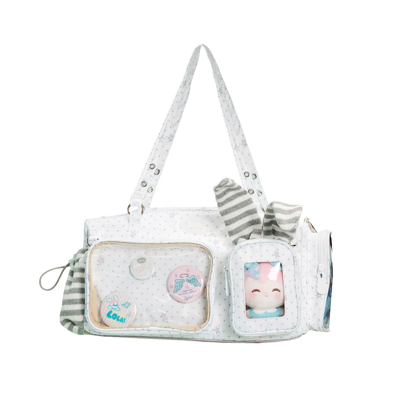 LOLA DESIGN韩女ins风波士顿追星痛大容量演唱会单肩挎包腋下娃包