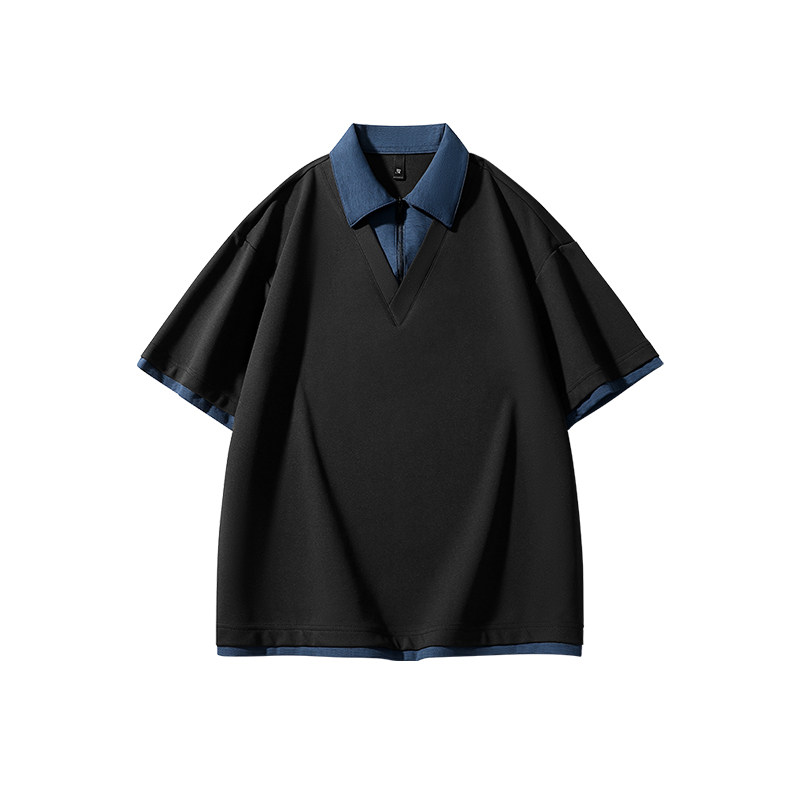 GEEEKPANDA夏季假两件短袖Polo