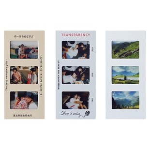 定制反转胶片三联片框菲林照片打印光影透明书签相片礼物情侣纪念
