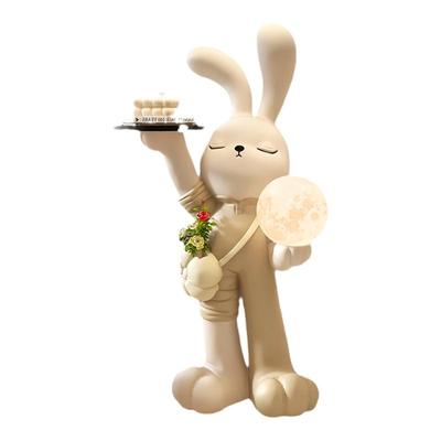 韵灿可爱萌兔多功能落地托盘