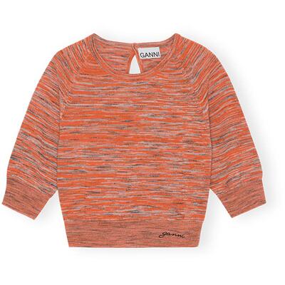 春夏五分袖圆领上衣GANNI