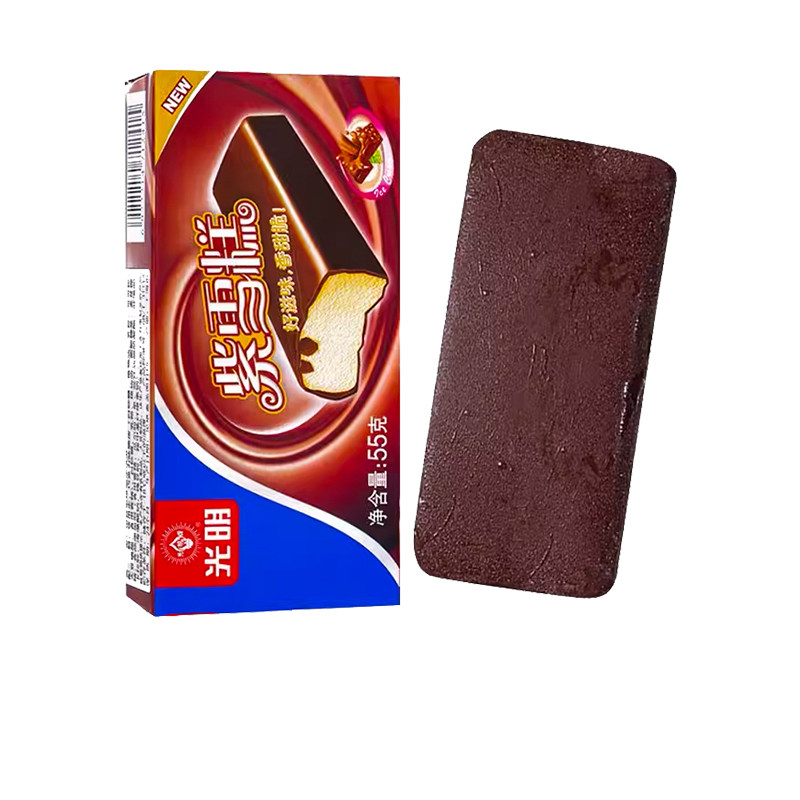 上海光明紫雪糕巧克力冰淇淋