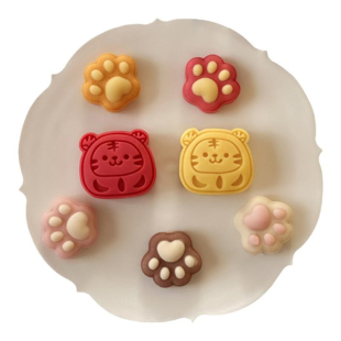 50g新年卡通小老虎开运烧模具 达摩虎凤梨酥绿豆糕月饼模具糕点模